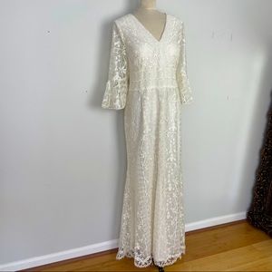NWT Vintage Lace Wedding Dress Size 18